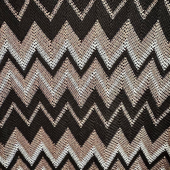 Karina Grimaldi Knit Chevron Dolman Sleeve Mini‎ Dress Small - Picture 4 of 4